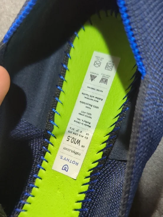 Rothy's Navy Blue Loafers Sz 10.5 - Picture 2 of 5